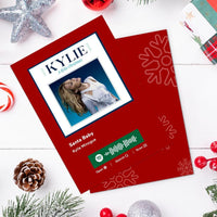 Santa Baby Spotify Code Music Greeting Card