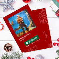 Step Into Christmas Spotify Code Music Greeting Card