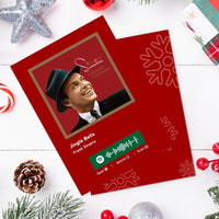 Jingle Bells Spotify Code Music Greeting Card