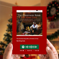 The Christmas Song (Merry Christmas To You) Spotify Code Music Greeting Card