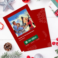 Rudolph The Red-Nosed Reindeer Spotify Code Music Greeting Card