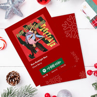 Run Rudolph Run Spotify Code Music Greeting Card