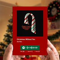 Christmas Without You Spotify Code Music Greeting Card