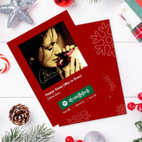 Happy Xmas (War Is Over) Spotify Code Music Greeting Card