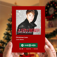 Christmas Love Spotify Code Music Greeting Card