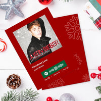 Christmas Love Spotify Code Music Greeting Card