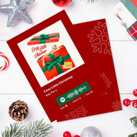 Cozy Little Christmas Spotify Code Music Greeting Card