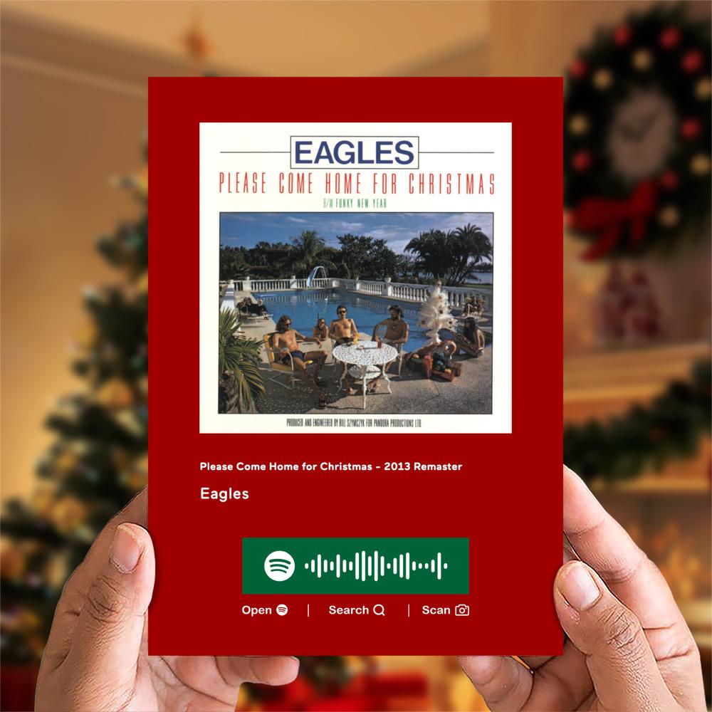 Please Come Home for Christmas - 2013 Remaster Spotify Code Music Greeting Card