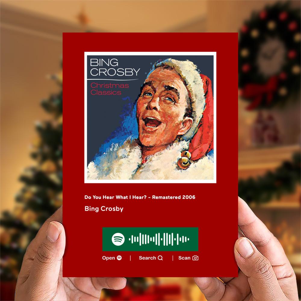 Do You Hear What I Hear? - Remastered 2006 Spotify Code Music Greeting Card