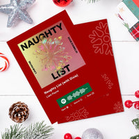 Naughty List (with Dixie) Spotify Code Music Greeting Card