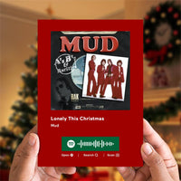 Lonely This Christmas Spotify Code Music Greeting Card