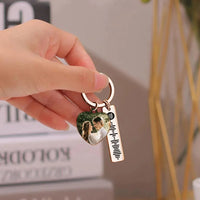 Personalized Spotify Keychain Custom Picture & Music Song Code Heart Couples Photo Keyring Gifts for Boyfriend