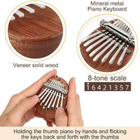 Personalized Mini Kalimba Spotify Code Thumb Piano 8 Keys Valentine's Day Gifts