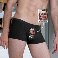 Custom Face Men's Funny Photo Boxer All Mine